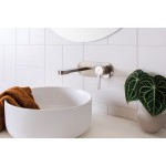 Bronx Wall Basin Set Brushed Nickel